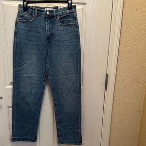 LOFT Women's Straight Leg Blue Jeans